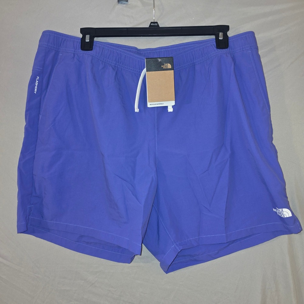 The North Face Action Shorts 2.0 XXL Mens Blue FlashDry Recycled Athletic NWT